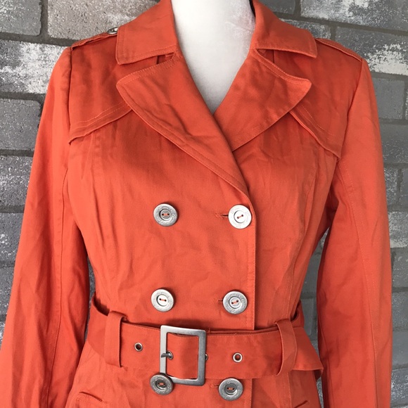 GUESS Trench Coat size L NWT - Picture 2 of 12